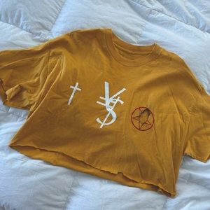 Yellow Cropped Tshirt